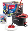 O-Cedar EasyWring spin mop and bucket